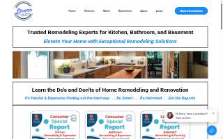 Licaro Builders - Kitchens Baths & Basements website