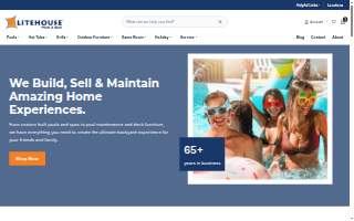 Litehouse Pools & Spas website