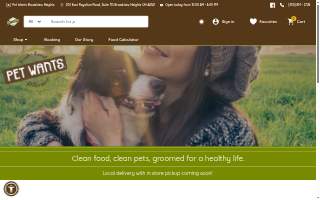 Pet Wants Broadview Heights website