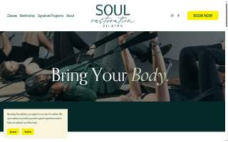 Soul Restoration Pilates website