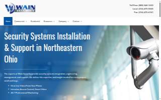 Wain Security of Broadview Heights website