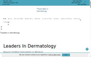 Associates In Dermatology website
