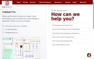 B2B Realty Property Management of Brook Park website