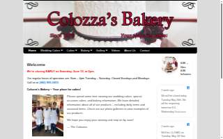 Colozza's Bakery website