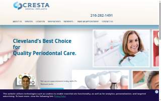 Cresta Dental Implants website