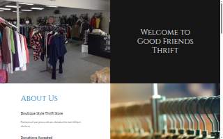 Good Friends Thrift website