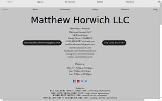 Matthew Horwich LLC of Brook Park website