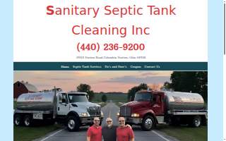 Sanitary Septic Tank Cleaning Inc of Brook Park website
