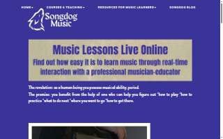 Songdog Music website