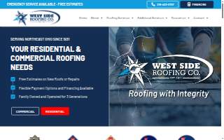 West Side Roofing website