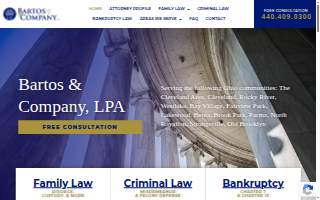 Bartos & Company, LPA of Brooklyn website