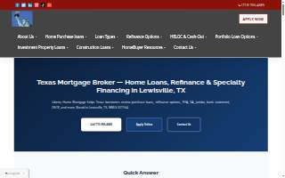 Liberty Home Mortgage Corporation website