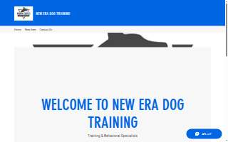 New Era Dog Training website