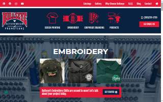 Bullseye Activewear and Promotions website