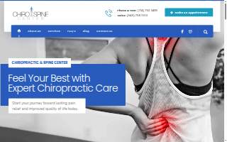 Chiropractic Spine Center website