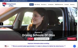 Driving Schools of Ohio website
