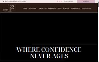 Forever 22 Med Spa website