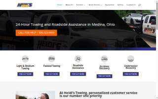 Heidi's Towing Inc website