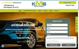 KMS Paint & Body website