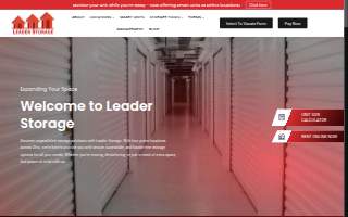 Leader Storage website