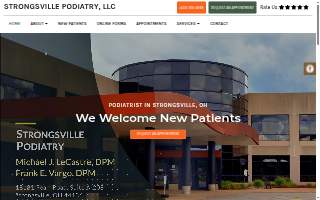 Strongsville Podiatry, LLC: Frank E. Vargo, DPM and Michael LeCastre, DPM website