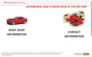B & B Body Shop and Towing (24 Hour Towing) website