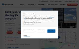 HearingLife of Cambridge OH website