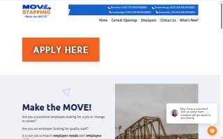 MOVE Staffing website