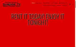 Sunrise TV Rentals website