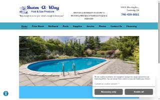 Swim Away Pool & Spa website