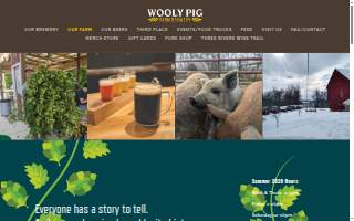 Wooly Pig Farm Brewery website