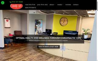 Adjust Family Chiropractic and Wellness Center website