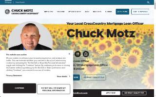 Chuck Motz at CrossCountry Mortgage website