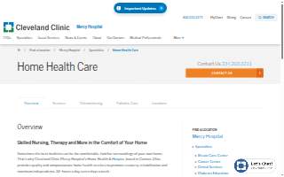 Cleveland Clinic Mercy Hospital Home Health Care website
