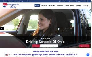Driving Schools of Ohio website