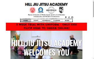 Hill Jiu Jitsu Academy website