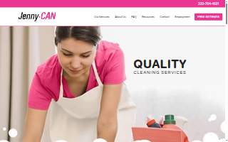 Jenny Can Cleaning Company, LLC website