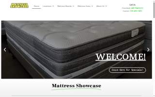 Mattress Showcase website