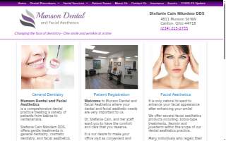 Munson Dental And Facial Aesthetics - Dr. Stefanie Cain of Canton website