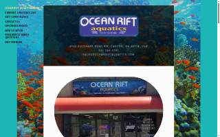 Ocean Rift Aquatics website