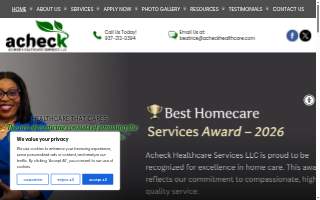 Acheck Healthcare Services LLC website