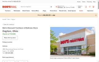 Bob's Discount Furniture and Mattress Store of Centerville website