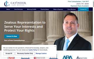 Cavinder Law Office, LLC website