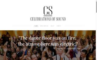 Celebrations Of Sound website