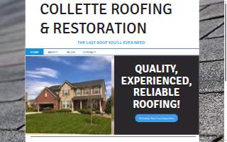 Collette Roofing website