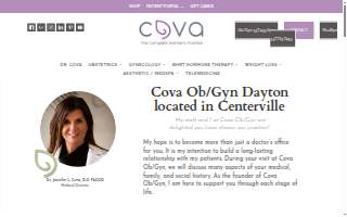 Cova Ob/Gyn & Cova MedSpa website