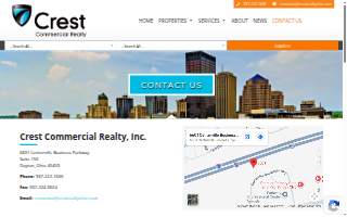 Crest Commercial Realty website