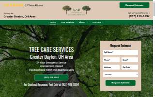 GAD Tree Experts, LLC website