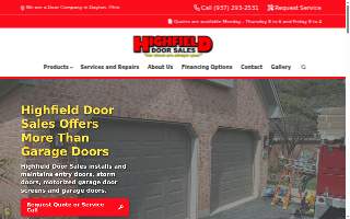 Highfield Door Sales LLC website