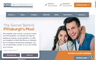 King Orthodontics website